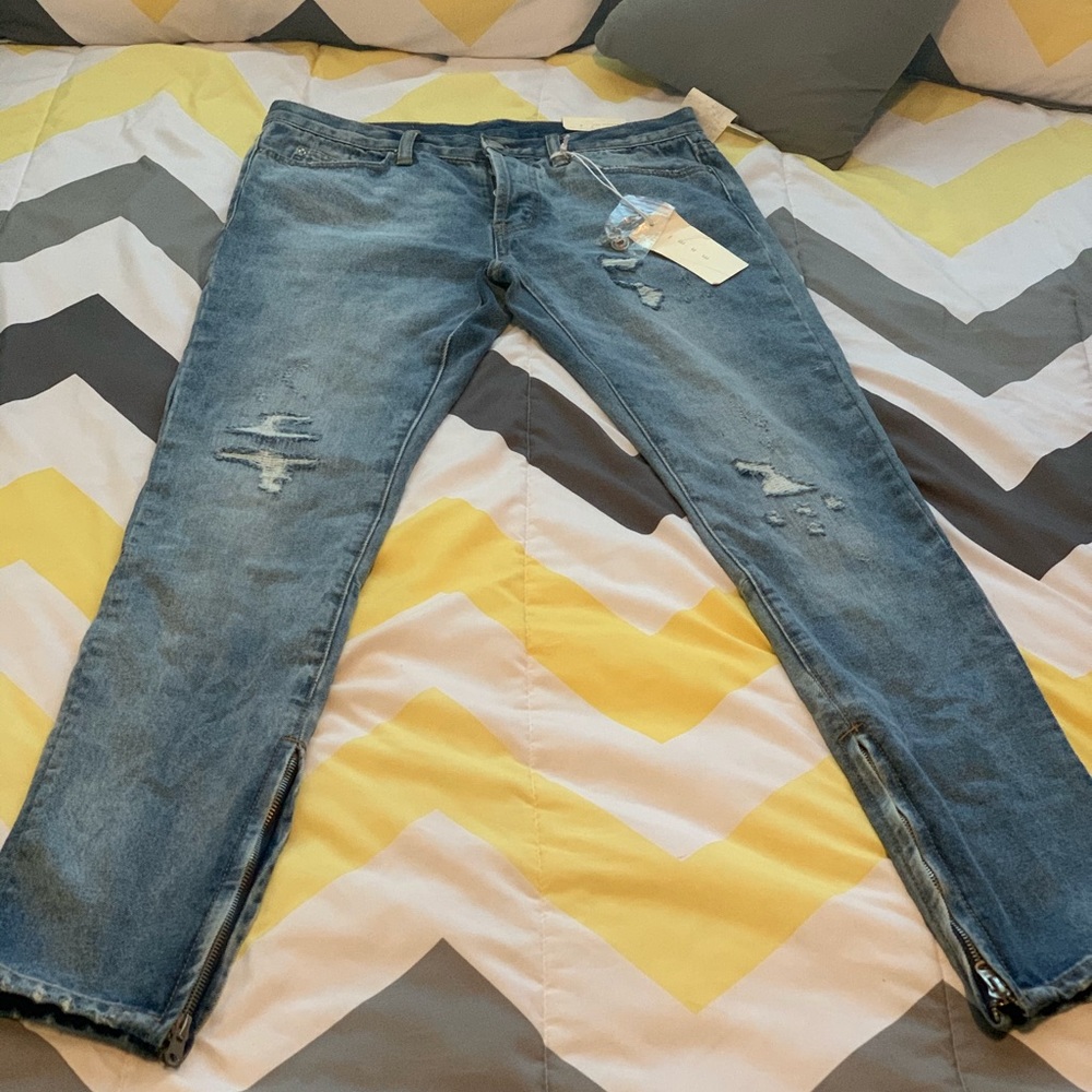 MNML blue relaxed fit denim